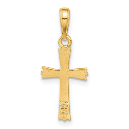 14K Yellow Gold Cross Pendant