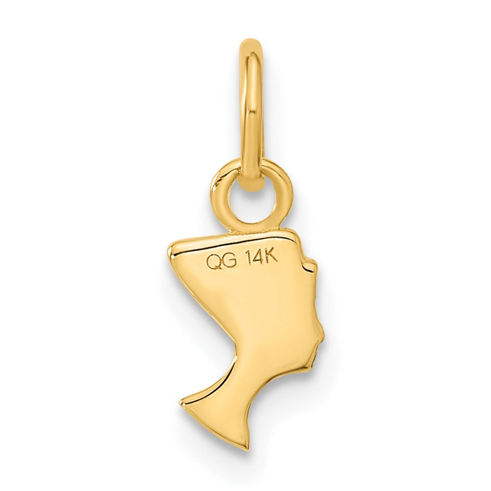 14K Yellow Gold Nefertiti Charm