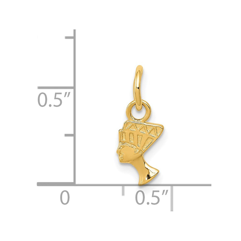 14K Yellow Gold Nefertiti Charm