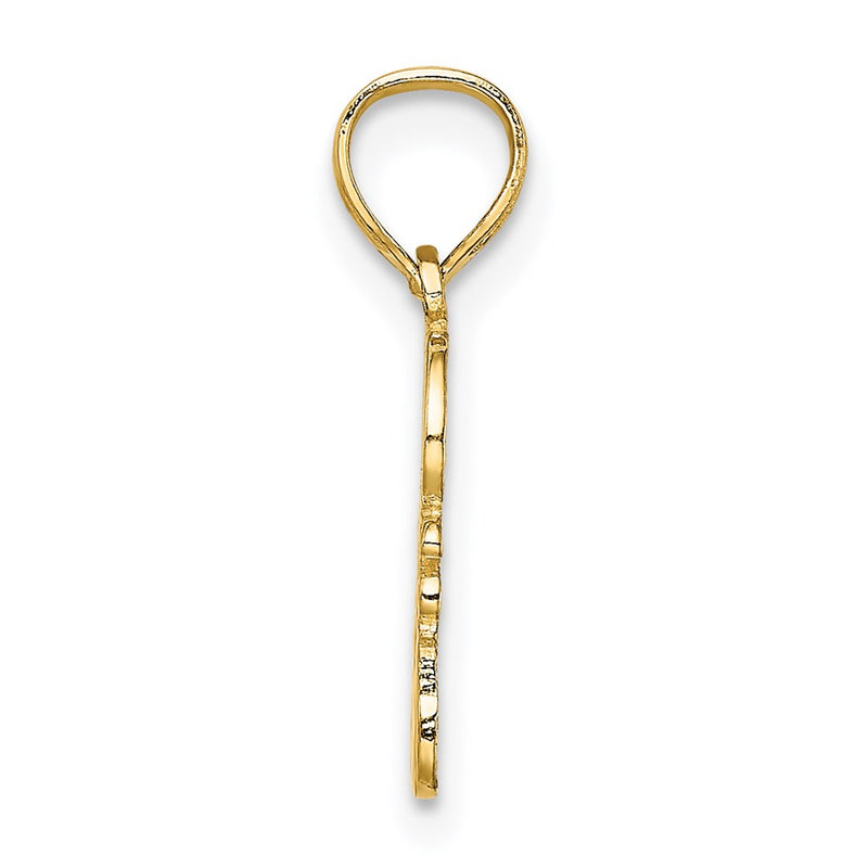 14K Yellow Gold God Hearts You Charm