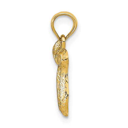 14K Yellow Gold Chai Pendant