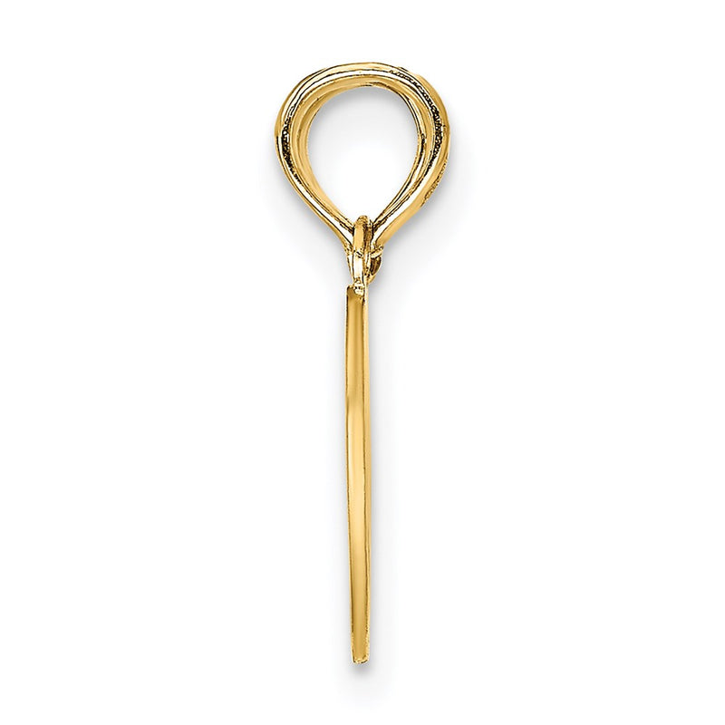 14K Yellow Gold Reversible Break Apart Mizpah Heart Charm