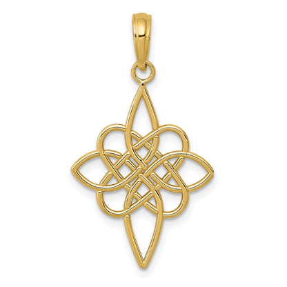 14K Yellow Gold Celtic Knot Pendant