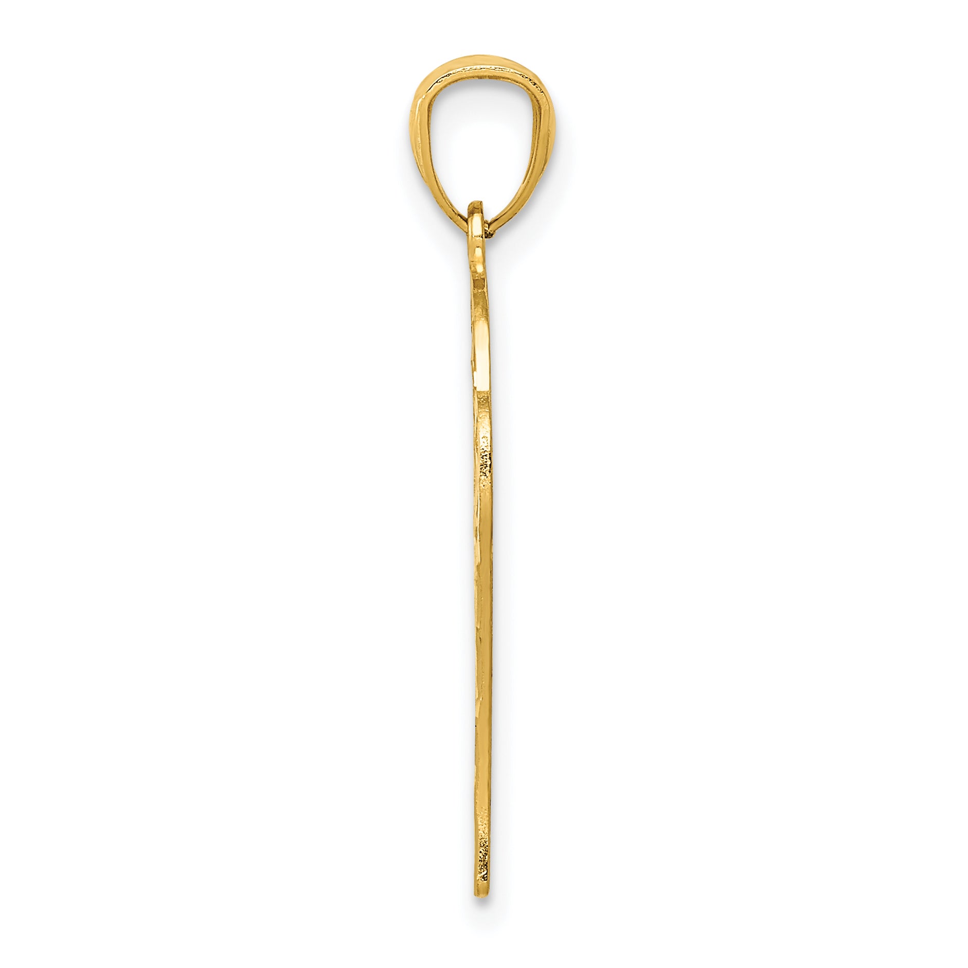 14K Yellow Gold Basketball Pendant