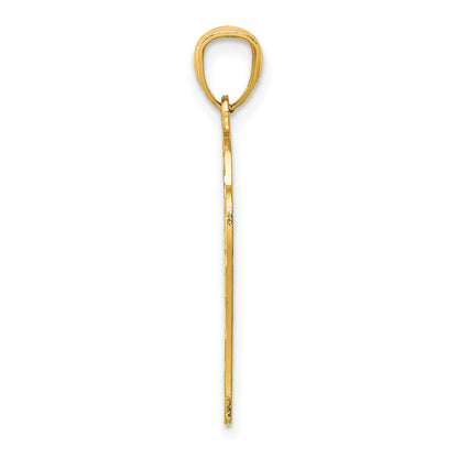 14K Yellow Gold Basketball Pendant