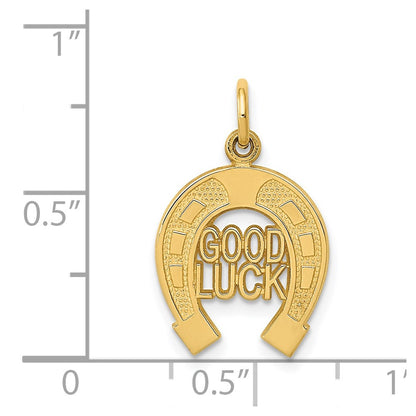 14K Yellow Gold Horseshoe Charm