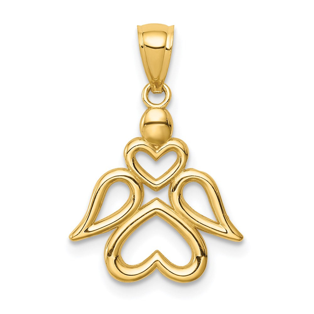 14K Yellow Gold Angel Pendant