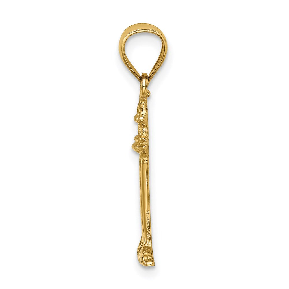 14K Yellow Gold Lighthouse Pendant