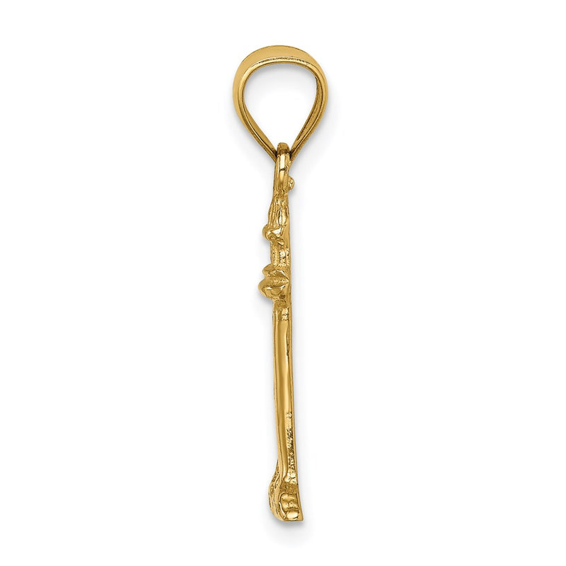 14K Yellow Gold Lighthouse Pendant