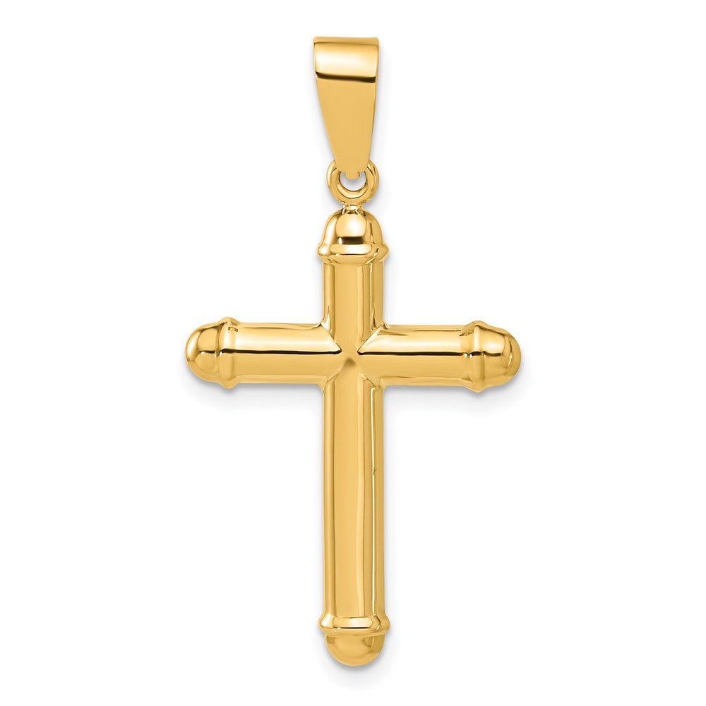 14K Yellow Gold Polished Cross Pendant