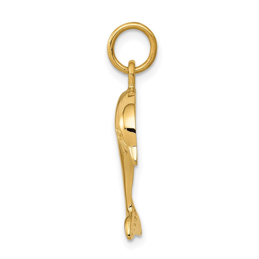 14K Yellow Gold Dolphin Charm