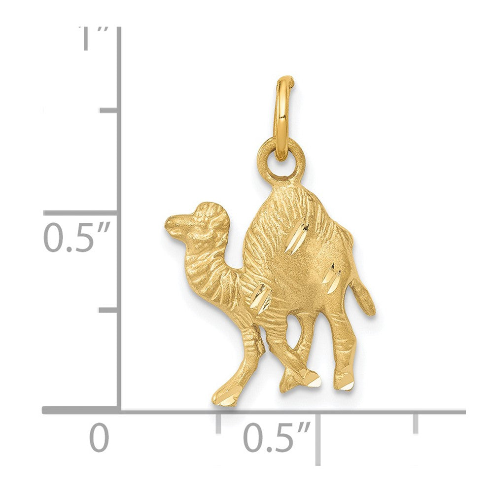 14K Yellow Gold Camel Charm