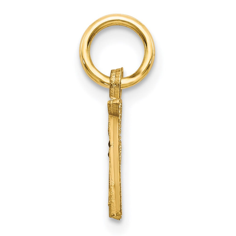 14K Yellow Gold Letter A Initial Charm