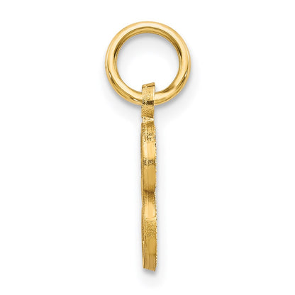 14K Yellow Gold Letter S Initial Charm