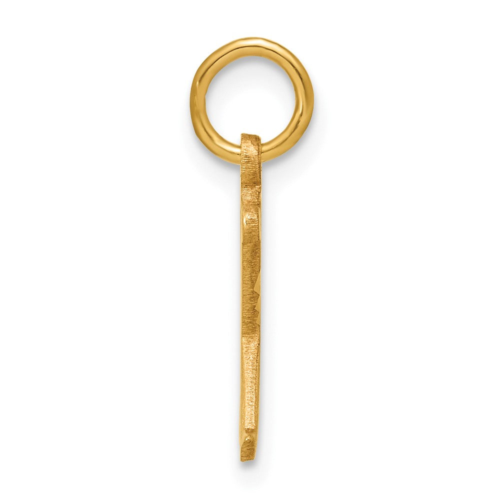 14K Yellow Gold Letter X Initial Charm