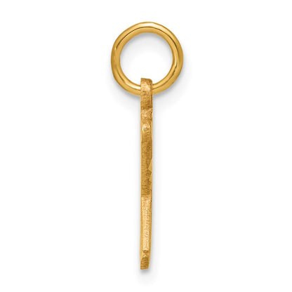 14K Yellow Gold Letter X Initial Charm