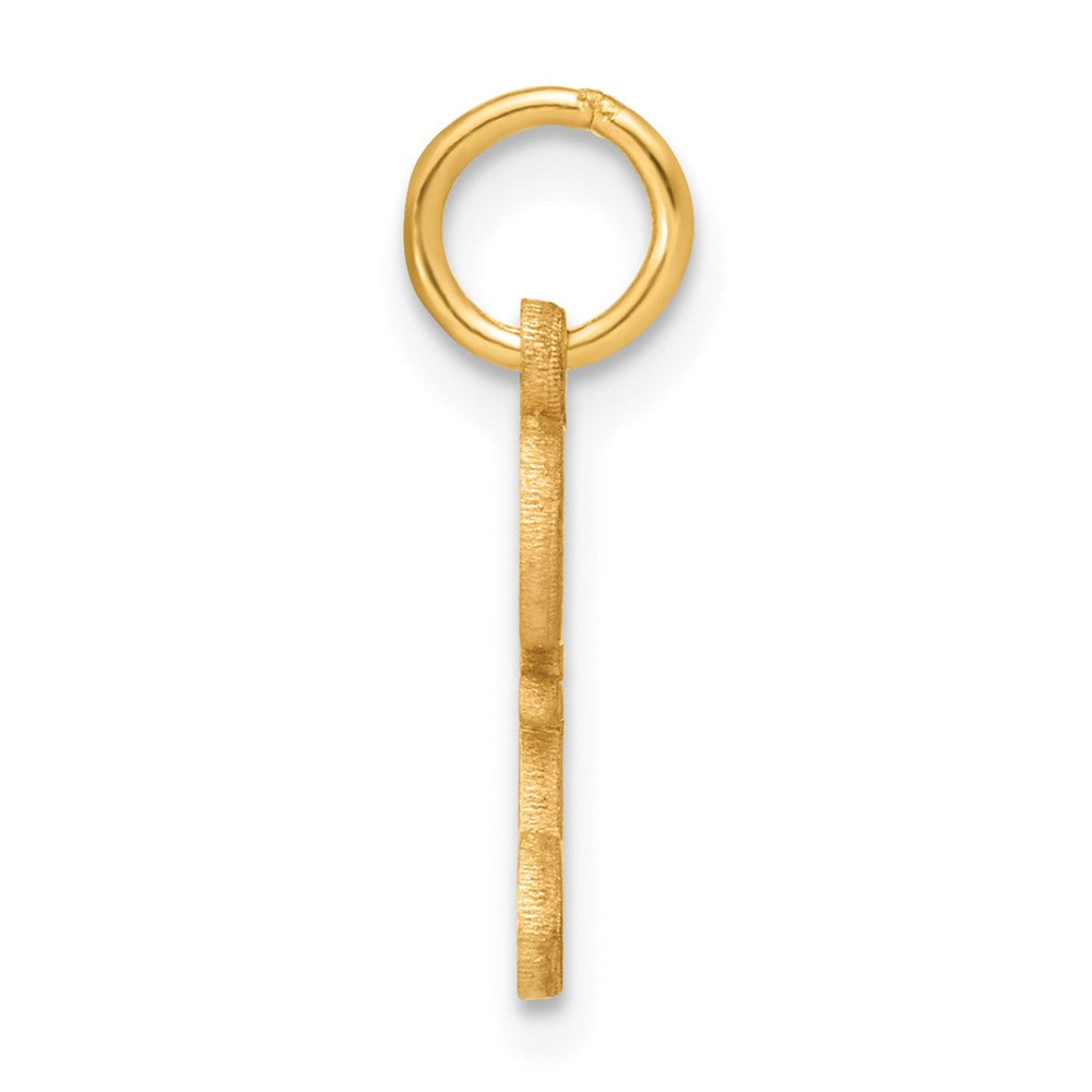 14K Yellow Gold Initial Z Charm