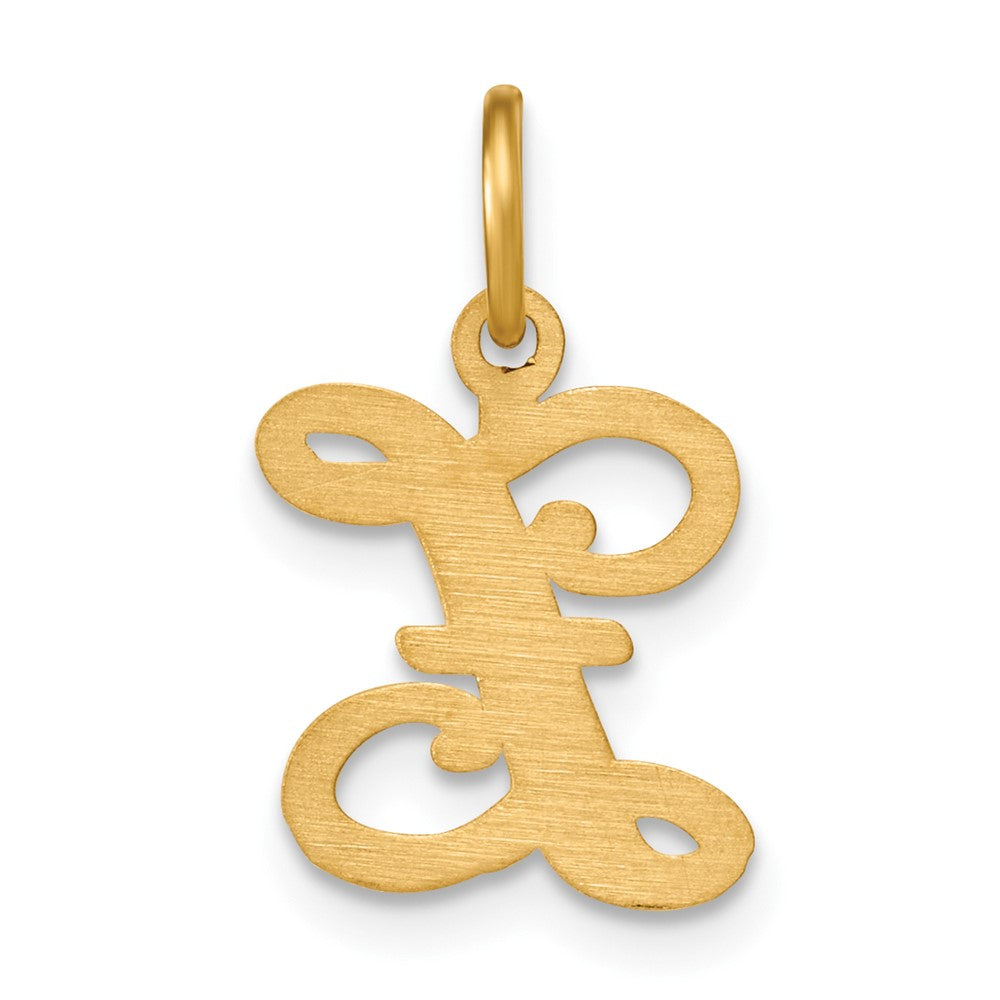 14K Yellow Gold Initial Z Charm