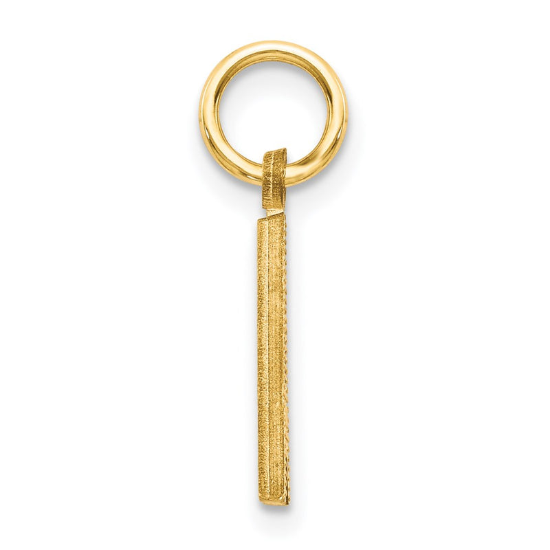 14K Yellow Gold Letter A Initial Charm