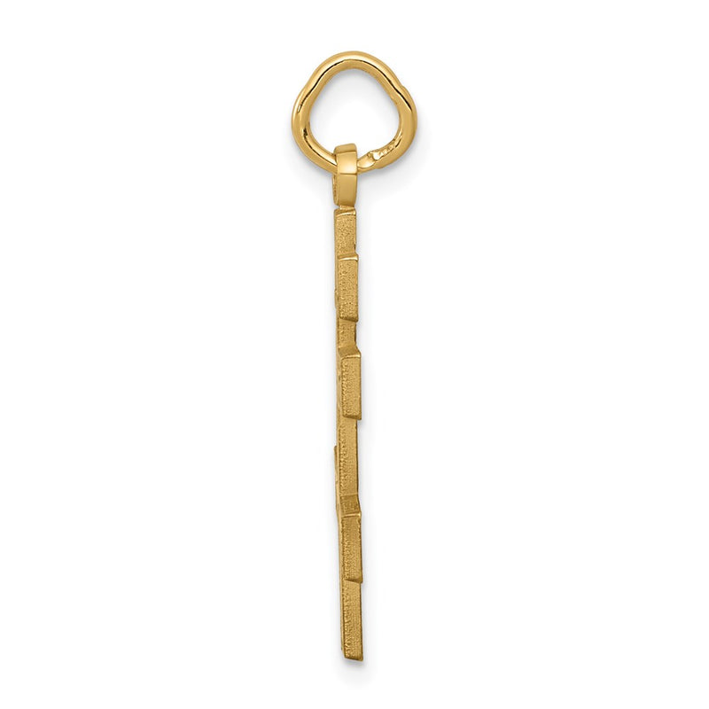 14K Yellow Gold Eastern Orthodox Cross Charm