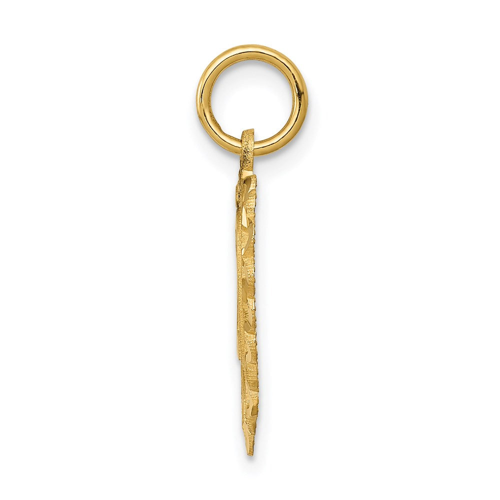 14K Yellow Gold 20 In Heart Charm
