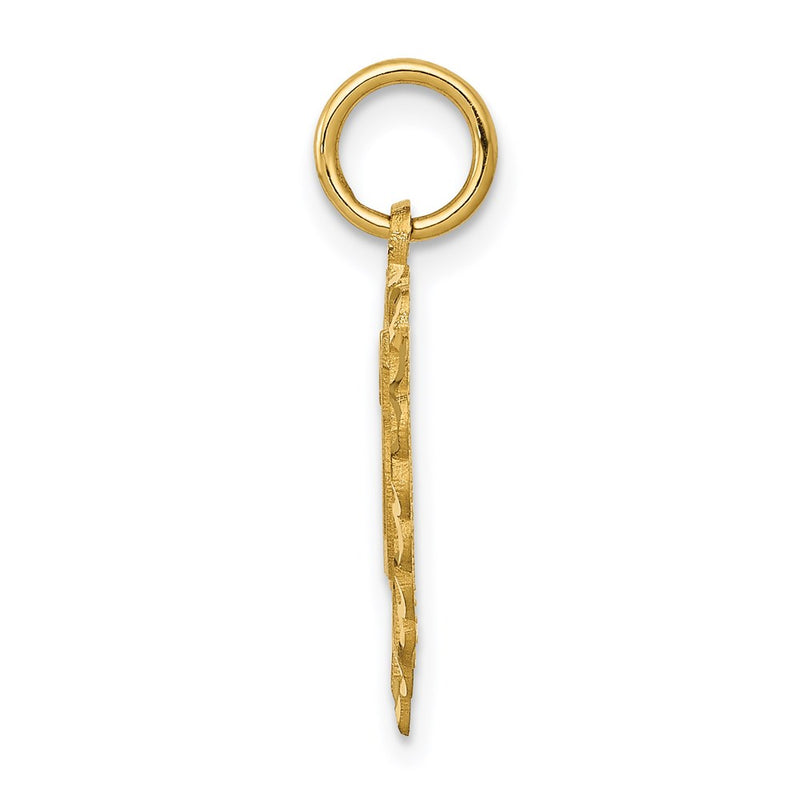 14K Yellow Gold 25 In A Heart Charm