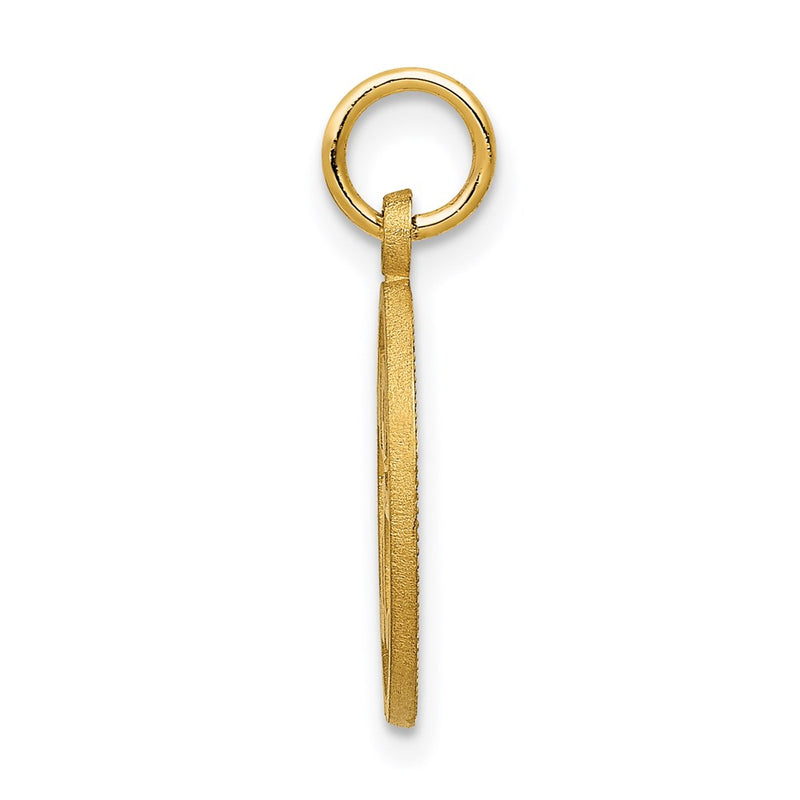 14K Yellow Gold #16 In A Circle Pendant