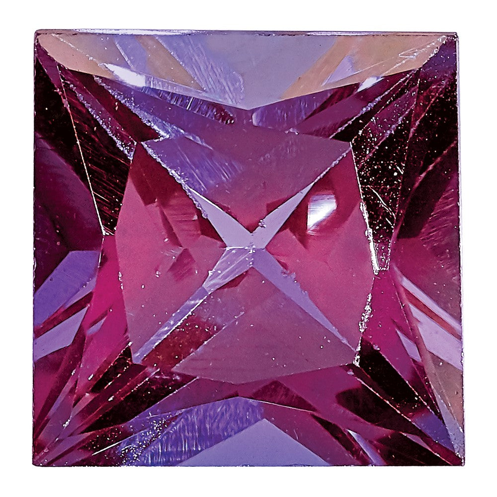 Gemstone Created Alexandrite 6mm Princess