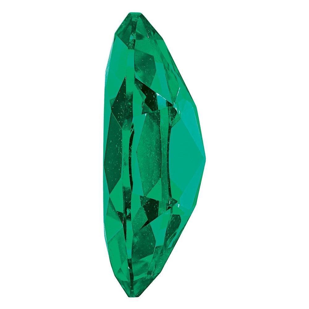 Gemstone Created Emerald 6X3mm Marquise