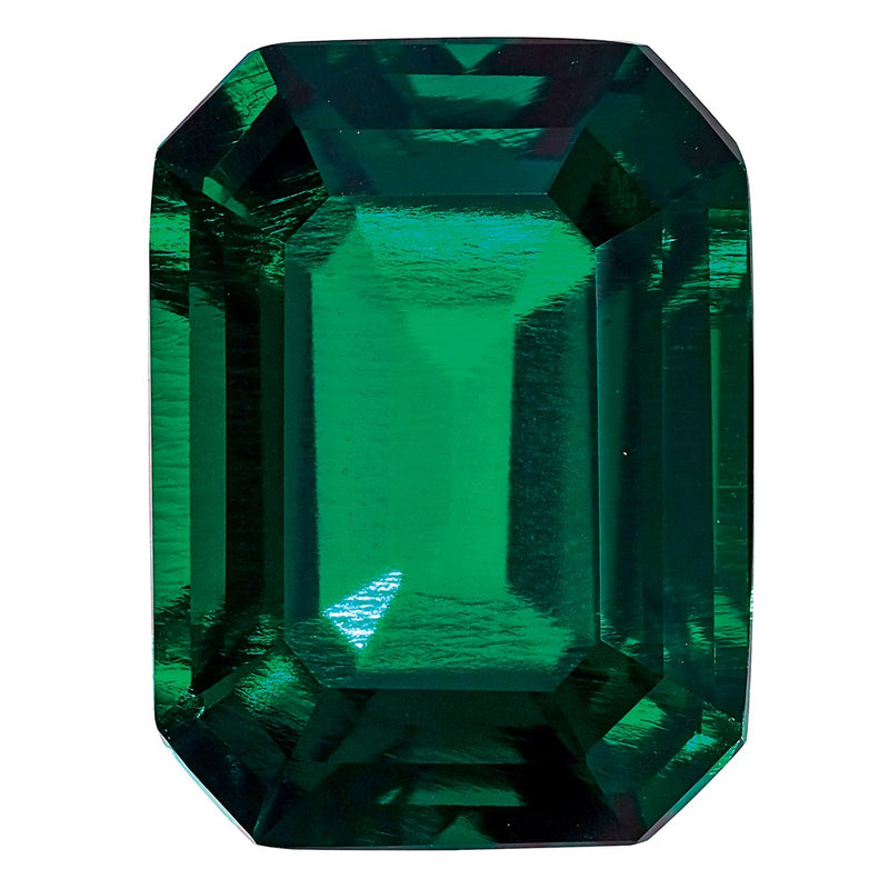 Gemstone Created Emerald 6X4mm Cut