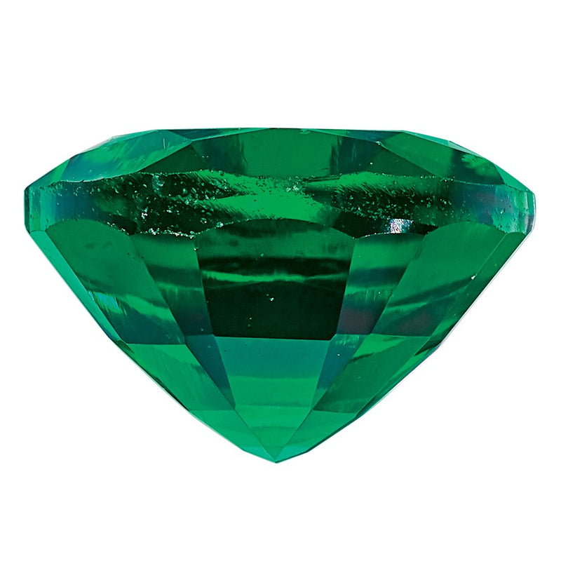 Gemstone Created Emerald 10X8mm Oval