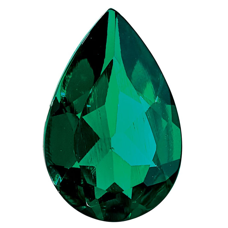 Gemstone Created Emerald 9X6mm Pear