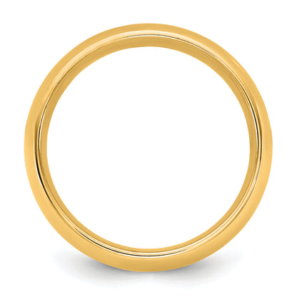 10K Yellow Gold 10Ky 1mm Standard Comfort Fit Band Size 9.5
