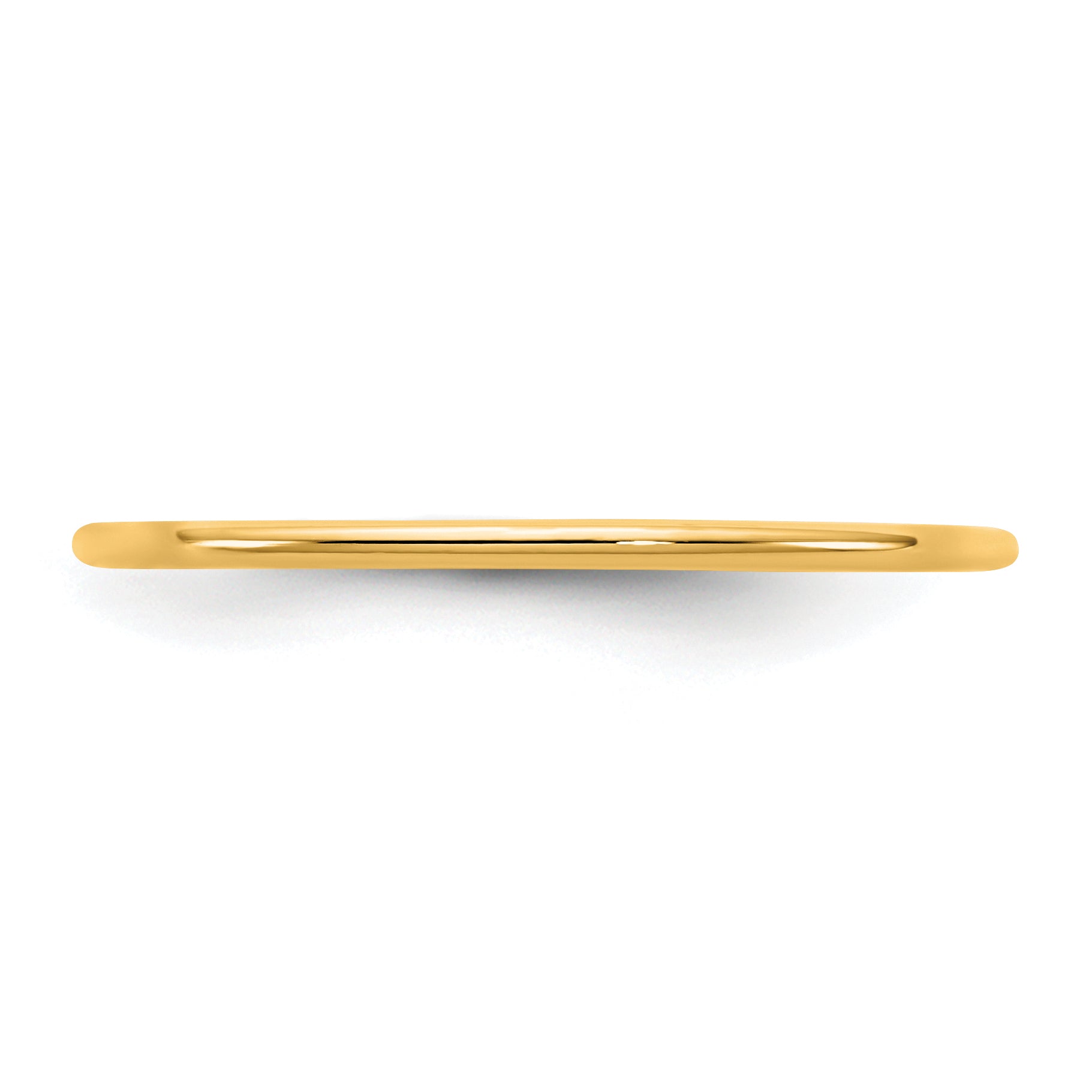 10K Yellow Gold 10Ky 1mm Standard Comfort Fit Band Size 9.5