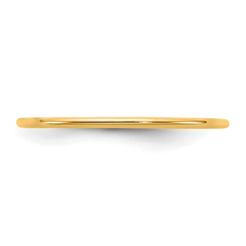 10K Yellow Gold 10Ky 1mm Standard Comfort Fit Band Size 6.5