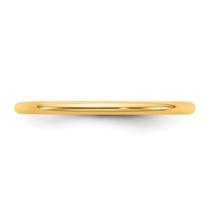 10K Yellow Gold 10Ky 1.5mm Standard Comfort Fit Band Size 10