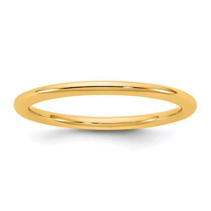 10K Yellow Gold 10Ky 1.5mm Standard Comfort Fit Band Size 6