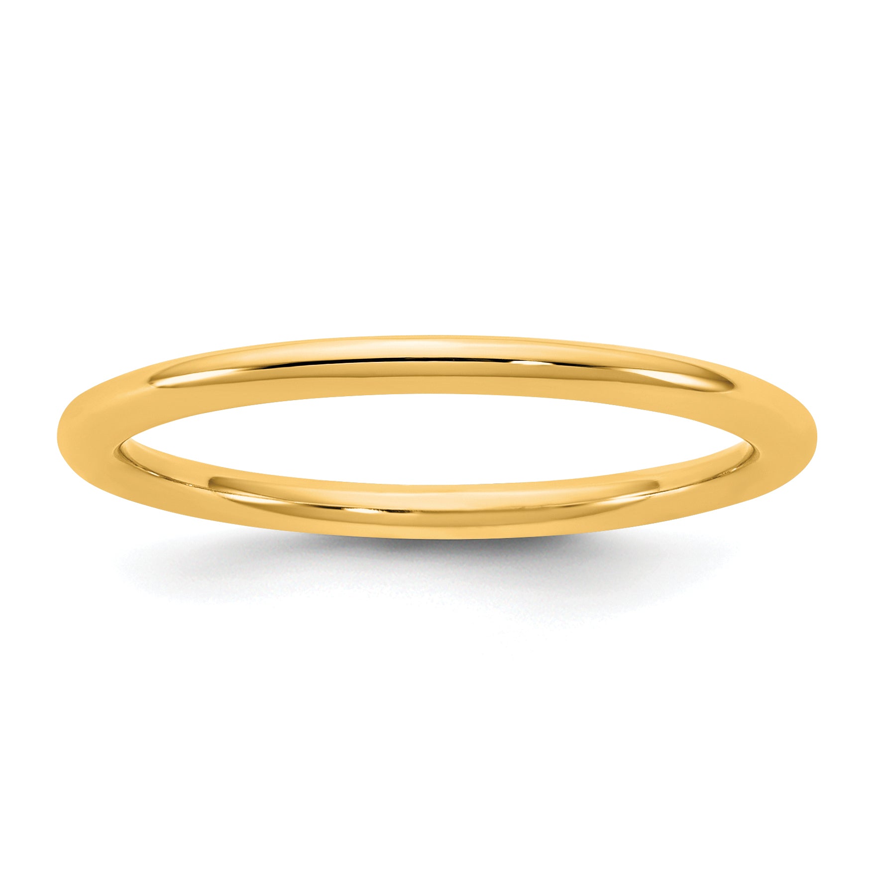 10K Yellow Gold 10Ky 1.5mm Standard Comfort Fit Band Size 10