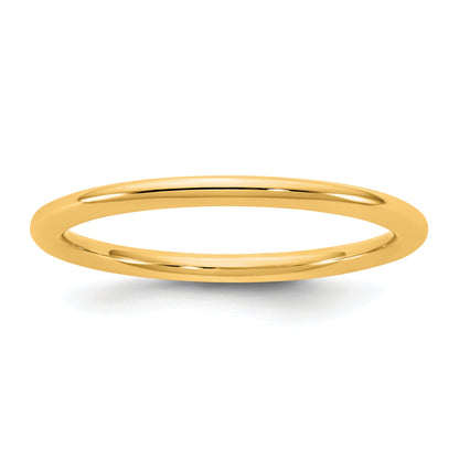 10K Yellow Gold 10Ky 1.5mm Standard Comfort Fit Band Size 10