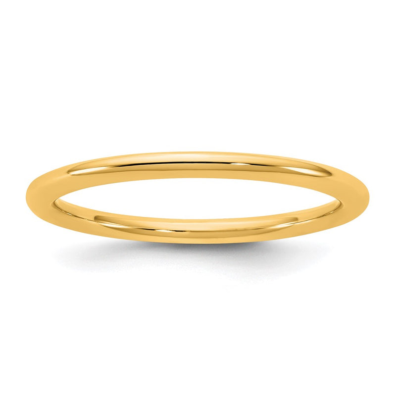 10K Yellow Gold 10Ky 1.5mm Standard Comfort Fit Band Size 4.5