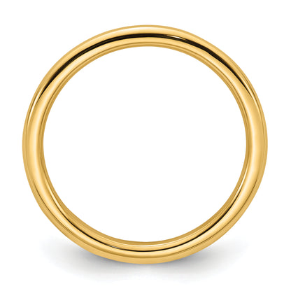 Solid 14K Yellow Gold 2mm Standard Comfort Fit Men's/Women's Wedding Band Ring Size 10