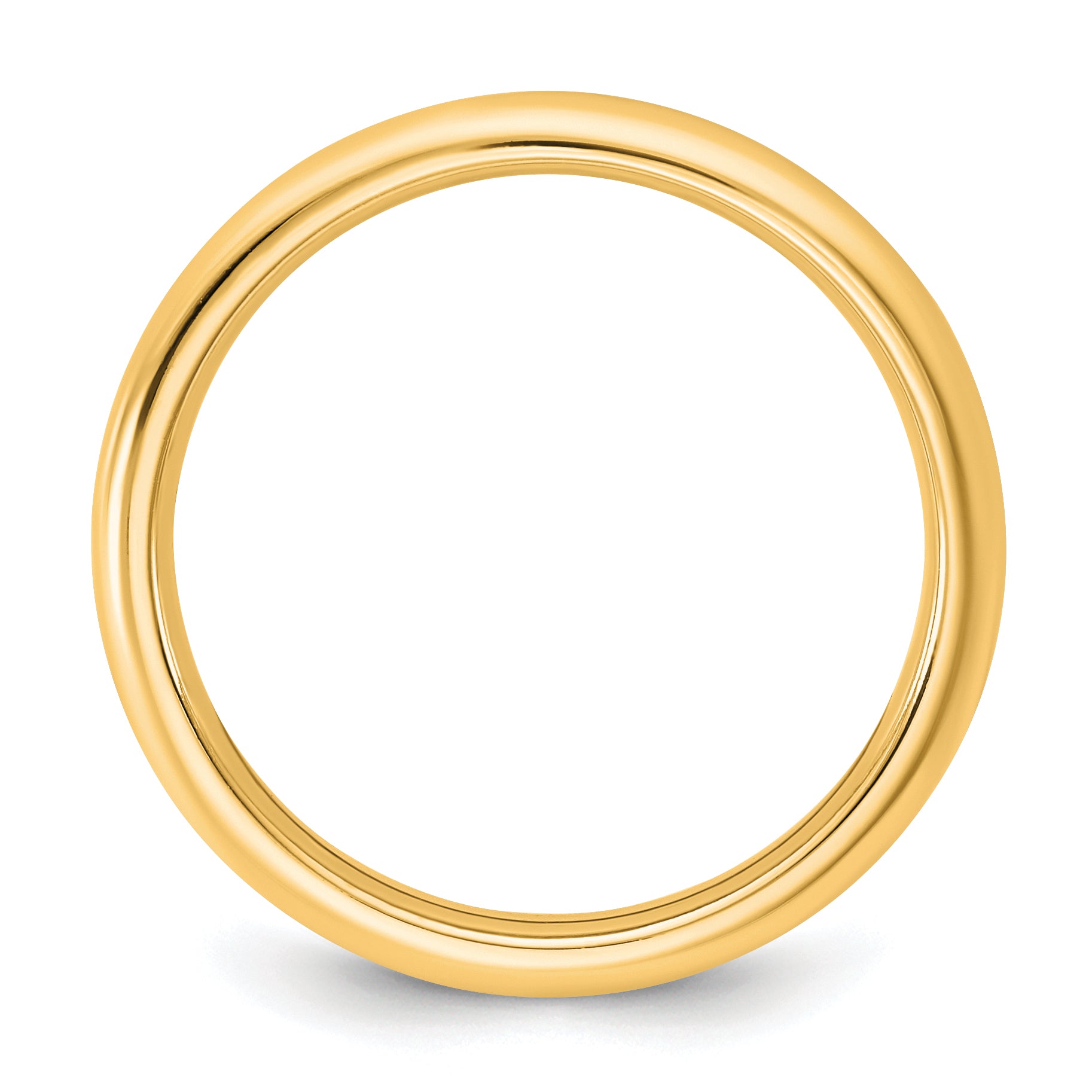 10K Yellow Gold 10Ky 2.5mm Standard Comfort Fit Band Size 9