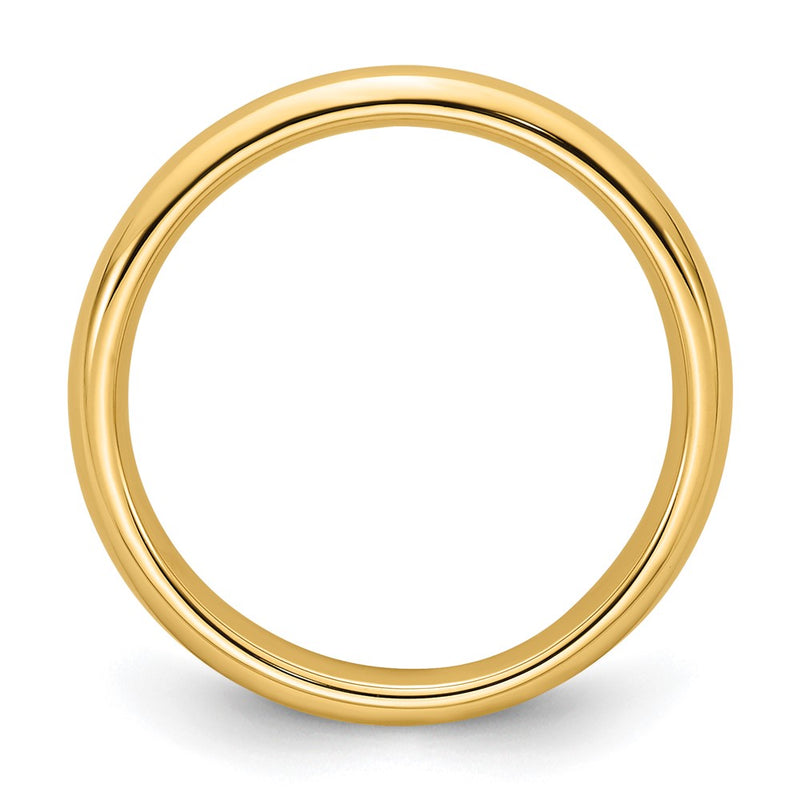 14k Yellow Gold 3mm Standard Weight Comfort Fit Wedding Band Ring
