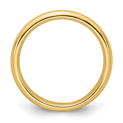 Solid 10K Yellow Gold 3mm Comfort Fit Men's/Women's Wedding Band Ring Size 4.5