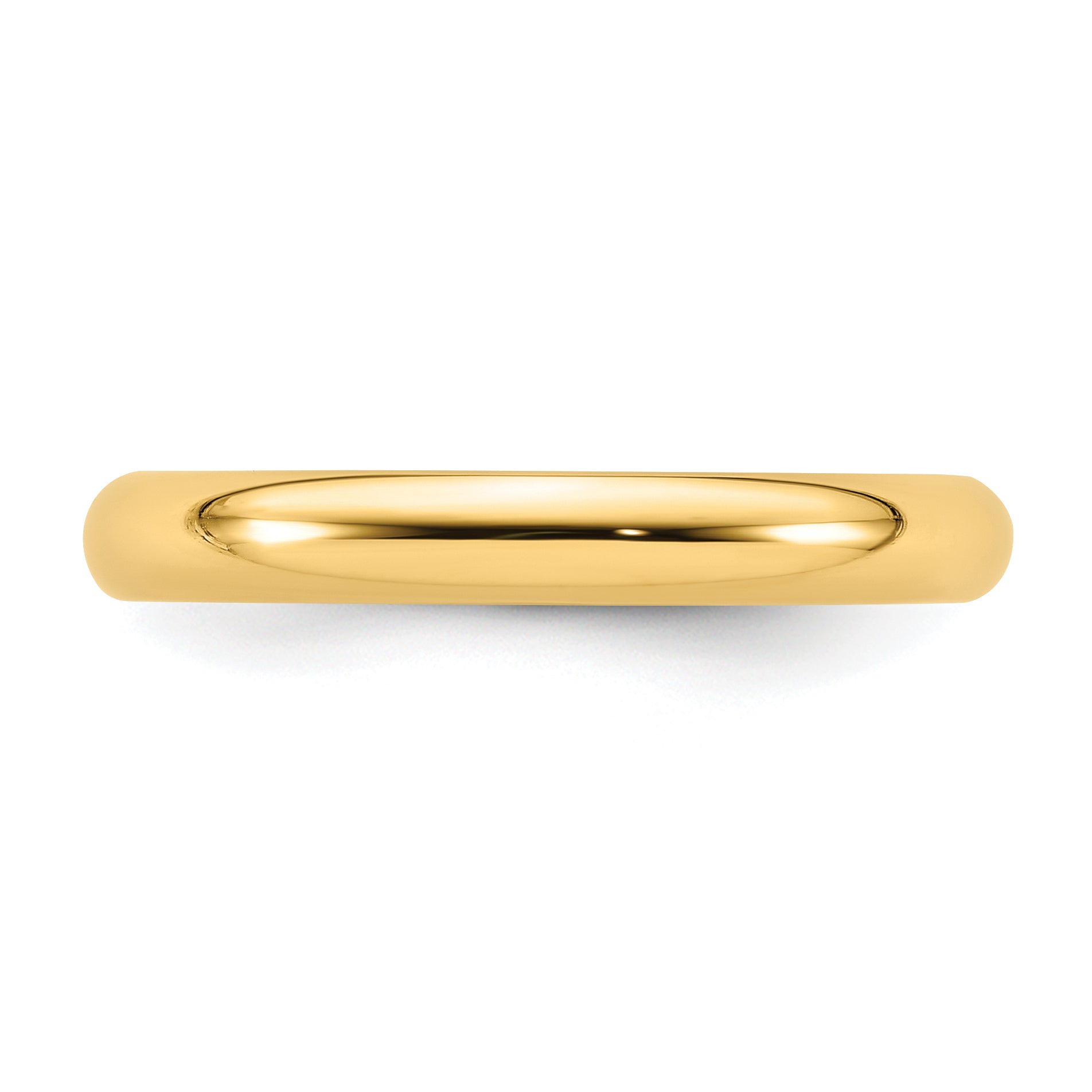 Solid 14K Yellow Gold 3mm Comfort Fit Men's/Women's Wedding Band Ring Size 6.5