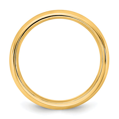 10K Yellow Gold 10Ky 3.5mm Standard Comfort Fit Band Size 14