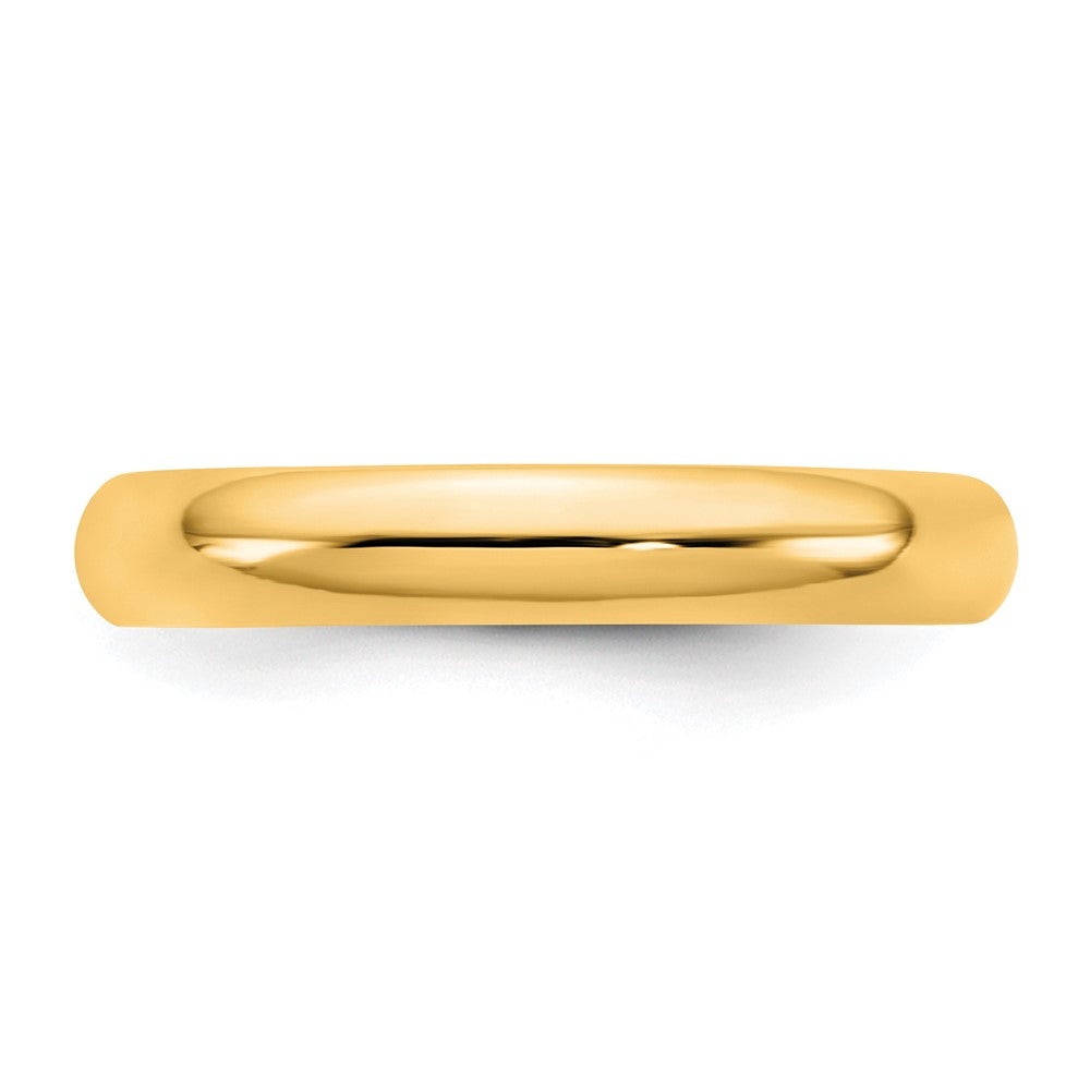 10K Yellow Gold 10Ky 3.5mm Standard Comfort Fit Band Size 9.5
