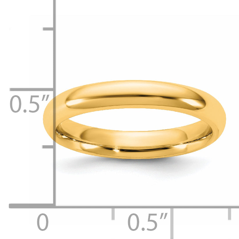 14K Yellow Gold 3.5mm Standard Comfort Fit Band