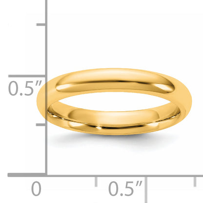 14K Yellow Gold 3.5mm Standard Comfort Fit Band