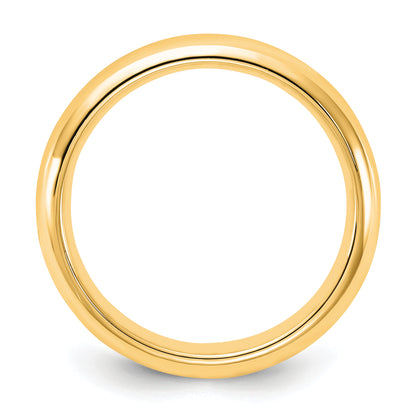 Solid 14K Yellow Gold 4mm Comfort Fit Men's/Women's Wedding Band Ring Size 8